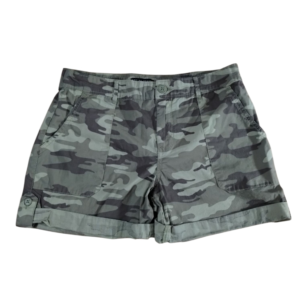 Social Standard By Sanctuary Camo Cuffed Shorts Women's Size Small Stretch